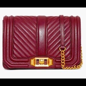 Rebecca Minkoff Quilted Maroon Leather Bag